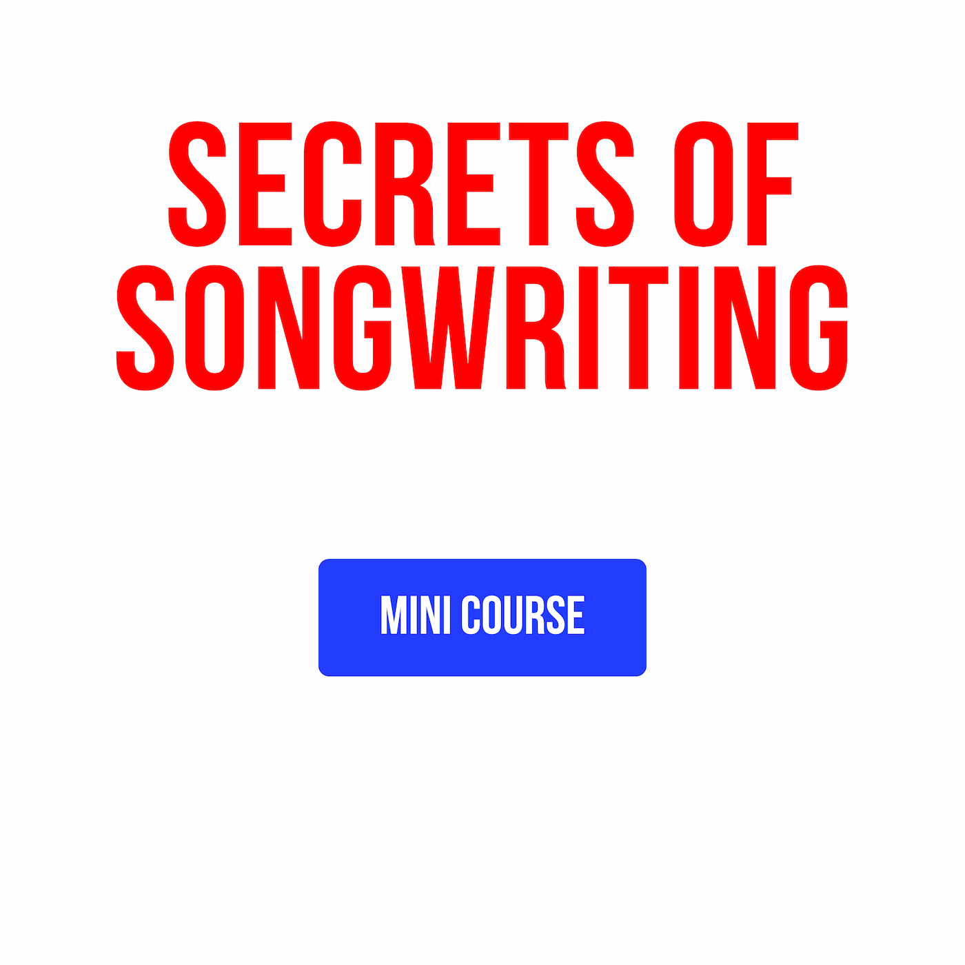 Secrets of Songwriting mini